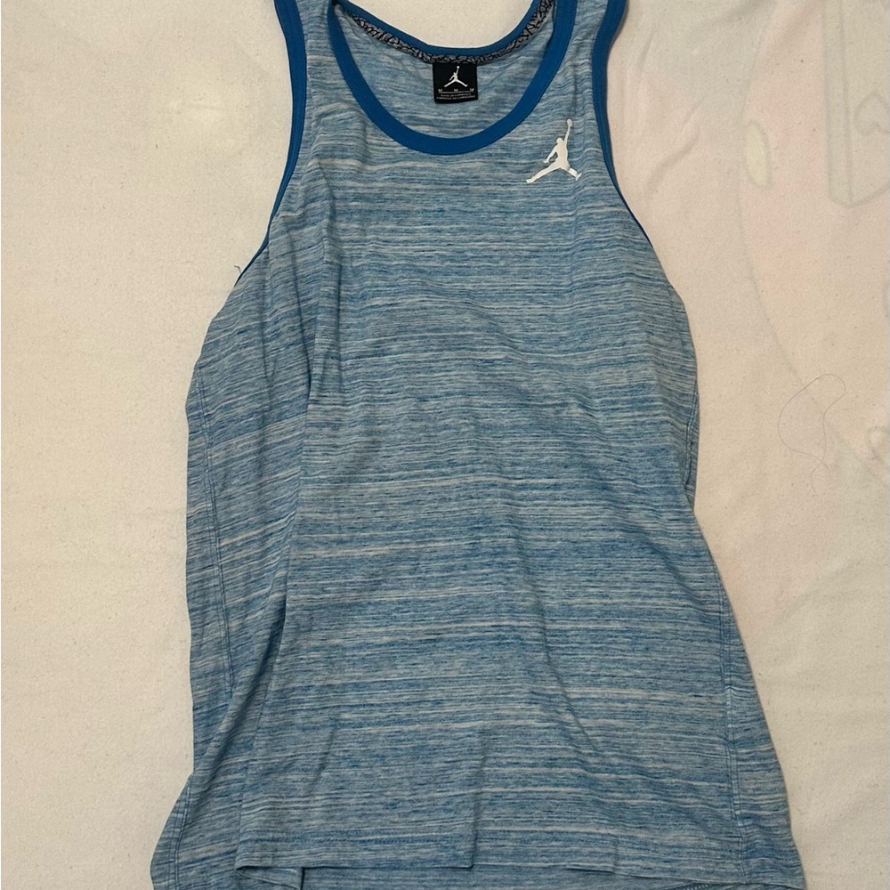 Jordan Heathered Blue Tank Top